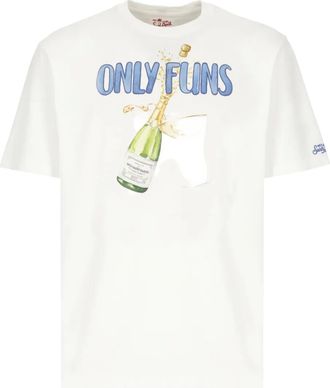MC2 Saint Barth T-shirt girocollo con stampa Only Funs - Bianco