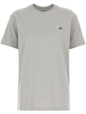 Vivienne Westwood Orb-embroidered T-shirt - Grey