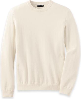 Paul Fredrick Cotton Blend Crewneck Sweater