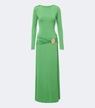 Cala de la Cruz Eres gathered jersey maxi dress