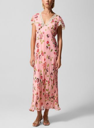 Rixo Womens Clarice V-neck dress