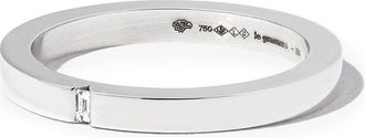 Le Gramme 18kt white gold 5g polished 2mm wedding ring - men - Diamond/18kt White Gold - 57 - Silver