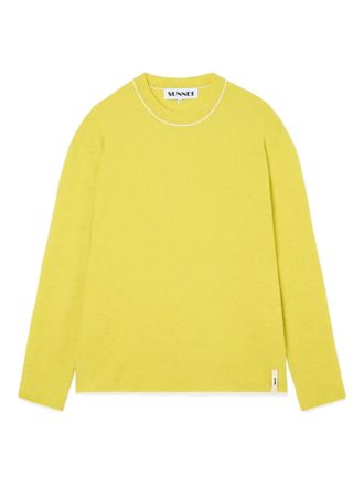 Sunnei crew-neck sweater - Yellow