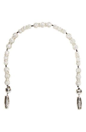 OSSA Luster Pav&eacute; Wrist Strap for iPhone Case in Dwht at Nordstrom