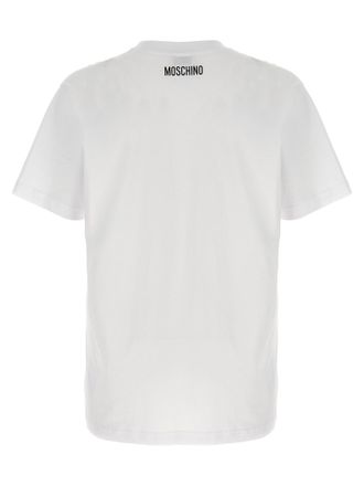 Moschino Logo-Printed Organic Cotton T-Shirt - White