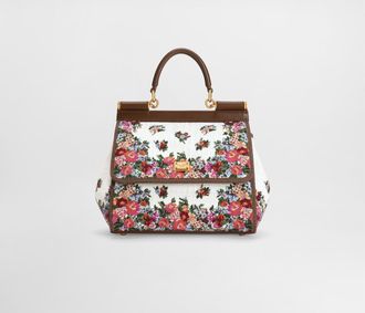 Dolce & Gabbana Sicily Medium Embroidered Handbag - Woman Handbags Multicolor Onesize