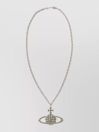 Vivienne Westwood metal necklace pendant design chain link embellished