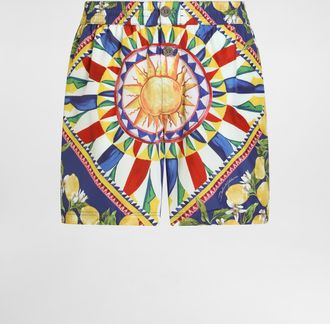 Dolce & Gabbana Carretto-print Swim Boxer Shorts - Man Beachwear Multicolor 4