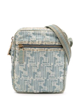 Fendi 2000-2010 Zucca Denim crossbody bag - unisex - Canvas - One Size - Blue