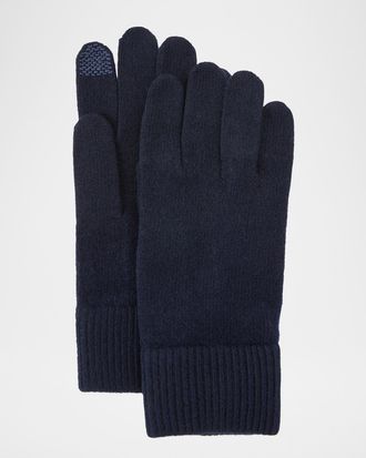 Bergdorf Goodman Cashmere Touchscreen Gloves