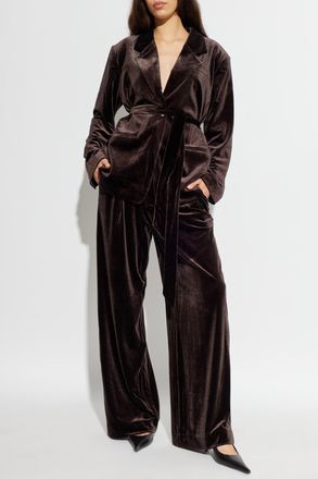 Gestuz Velvet Blazer Gzvitta, Womens, Brown