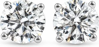 Pompeii3 1ct Diamond Studs IGI Certified Lab Grown 14k Rose Gold (I-J,VS1-VS2)