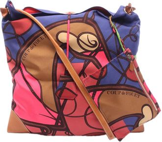 Herm&egrave;s Pre-owned Hermes Silk and Barenia Coup de Fouet Silky City 38 Ladies V65GFDIROLYLTJ0P