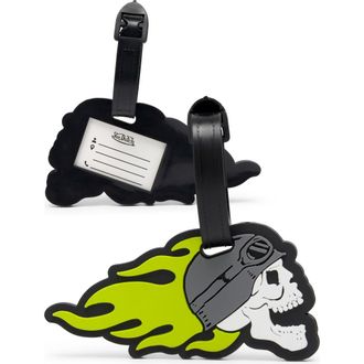 Von Dutch American Heritage 2-Piece Suitcase ID Tag Set with Adjustable Straps at Nordstrom