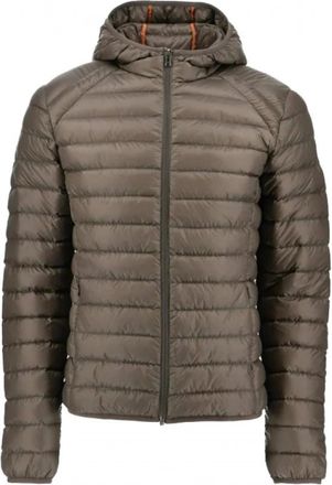 Jott Heren donsjack met capuchon - Heren - Gewatteerde jassen - Bruin - 3XL - Denim - Jassen
