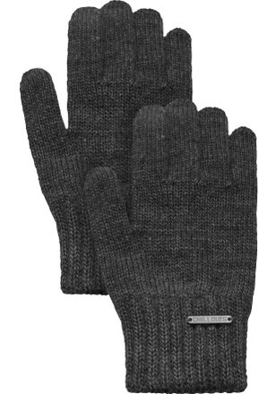 Chillouts Strickhandschuhe CHILLOUTS Jamila Glove, Damen, grau (dunkelgrau melange), Feinstrick, Materialmix, meliert, Handschuhe Strickhandschuhe, Fingerhandsc