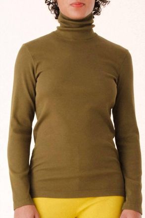 PRAIRIE UNDERGROUND Core Layer Sweater Top In Herb