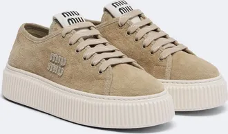 Miu Miu Suede platform sneakers