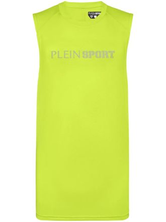 Plein Sport Canotta con dettagli riflettenti - Giallo
