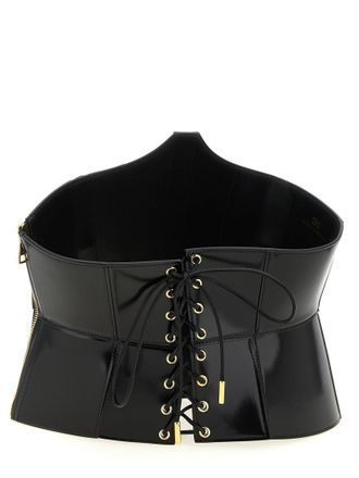 Elisabetta Franchi Bustier Belt - Black