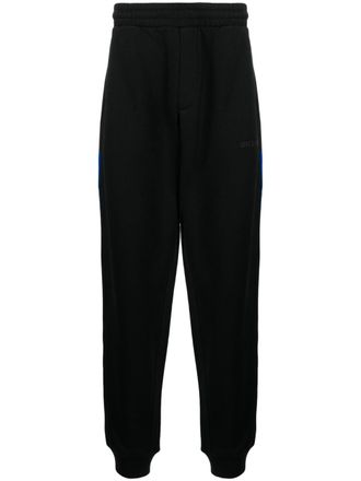 Helmut Lang Pantaloni sportivi con ricamo - Nero