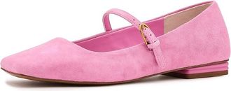 Franco Sarto Tinsley Mary Jane Flats Womens Flat Shoes Orchid Pink Suede : 6.5 M, Leather/Rubber