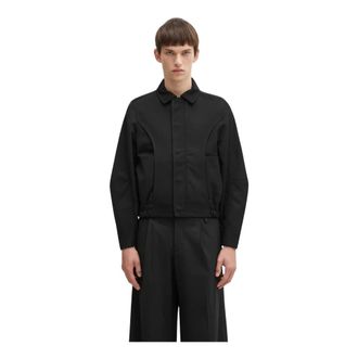 Ader Error Panelled Jacket - Heren - Jassen - Zwart - Maat: XL Wol