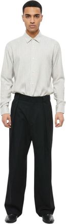 Balmain Black Solid Tailored Trousers