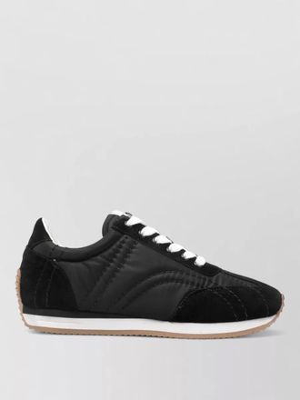 Toteme suede leather low-top sneakers