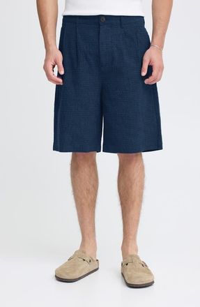 Casual Friday Seersucker Shorts in Bering Sea at Nordstrom, Size X-Large