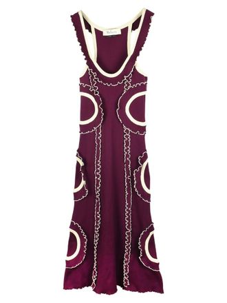 Mulberry Micro Rib Knit Cornelia Dress Size M