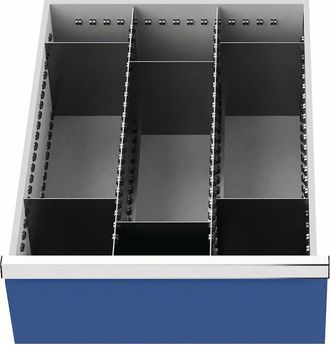OEM Material De Subdivisi&oacute;n Del Caj&oacute;n Frontal H.200mm 2 Longitudes / 6 Divisores Transversales Caj&oacute;n W.450mm