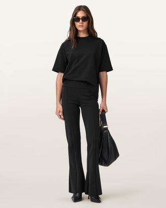 AllSaints Rebecca Zip Flared Pants