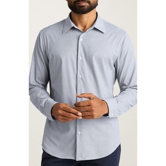 Bonobos Tech Slim Fit Geo Print Performance Button-Up Shirt in Rhoads Wave Geo C36 at Nordstrom Rack, Size Xx-Large
