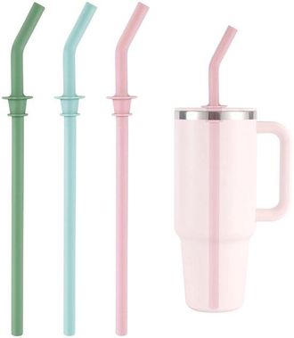 OEM 3 Cannucce Di Ricambio Per Tazza Termica Hydro Flask Da 1,2 Litri, Senza Bpa, Cannucce In Silicone Riutilizzabili Per Borracce Hydro Flask (blu, Rosa 