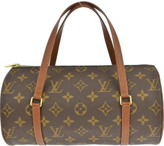 Louis Vuitton Papillon Handbag Monogram Canvas Brown Canvas Handbag (Pre-Owned)