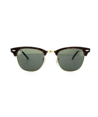 Ray-Ban Mens Sunglasses Clubmaster 3016 990/58 Red Havana Green Polarized Large - One Size