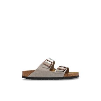 Birkenstock Slides Arizona BS - Dames - Sandalen - Geel - 37 EU - Leer - Schoenen