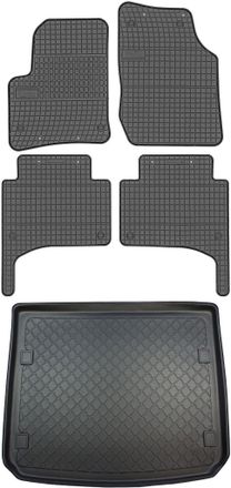 OEM Volkswagen Touareg I Suv De Noviembre De 2002 A 2010. Juego - Alfombrillas De Goma Para Coche + Alfombrilla Para Maletero