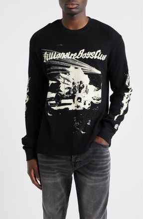 Billionaire Boys Club I Need Space Long Sleeve Cotton Knit Shirt in Black at Nordstrom Rack, Size Small R