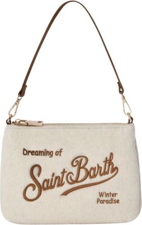 MC2 Saint Barth Parisienne Mini Vilten Handtas - Dames - Tassen - Beige - Maat: ONE Size