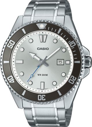 Casio Mens Silver Dial Stainless Steel Bracelet Watch - MDV-107D-7AVDF