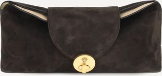 Versace Clutch Vivian in pelle scamosciata Woman UNI