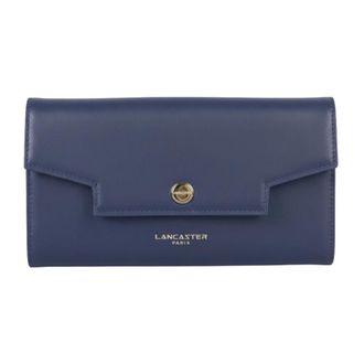 Lancaster Wallets & Cardholders, unisex, Blue, Size: ONE SIZE Grace Leather Blue Evening Clutch
