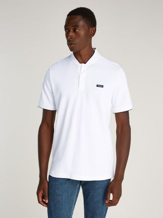 Calvin Klein Poloshirt »STRETCH PIQUE STAND COLLAR POLO« mit kontrastfarbenen Kanten