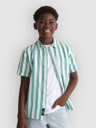 Vans Lawson Stripe Kids Hemd gr&uuml;n