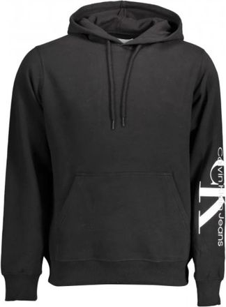 Calvin Klein Zwarte Sweater J30J323023 Herfst Winter - Heren - Hoodies - Zwart - XS - Katoen - Hoodies & sweatvesten