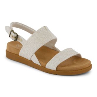 Toms Toms Marin Textile Womens Natural Standard Sandals - Size UK 3