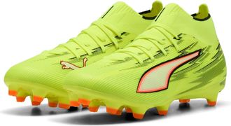 Puma Fussballschuh PUMA ULTRA 6 MATCH+ FG/AG, Gr. 42,5, gelb alert, puma schwarz, glowing rot, lime squeeze, Synthetik, Schuhe Fussballschuh, f&uuml;r Rasenpl&auml;t