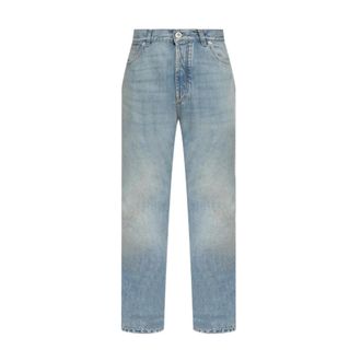 Alexander McQueen Francis Stonewash Jeans - male - Alexander McQueen - Straight Fit Jeans - Blue - XL - Jeans
